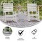 Merrick Lane Fielder Set of 2 Contemporary Rocking Chairs, All-Weather HDPE Indoor/Outdoor Rockers